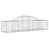 Paniers à gabions arqués 8 pcs 200x50x40/60 cm fer galvanisé 556332556332