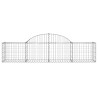 Paniers à gabions arqués 8 pcs 200x50x40/60 cm fer galvanisé 556332556332