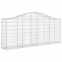 Paniers à gabions arqués 8 pcs 200x30x80/100 cm Fer galvanisé 556334556334