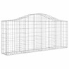 Paniers à gabions arqués 8 pcs 200x30x80/100 cm Fer galvanisé 556334556334