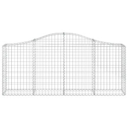 Paniers à gabions arqués 8 pcs 200x30x80/100 cm Fer galvanisé 556334556334