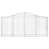 Paniers à gabions arqués 8 pcs 200x30x80/100 cm Fer galvanisé 556334556334