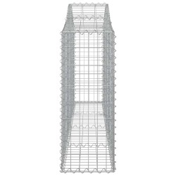 Paniers à gabions arqués 8 pcs 200x30x80/100 cm Fer galvanisé 556334556334