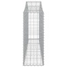 Paniers à gabions arqués 8 pcs 200x30x80/100 cm Fer galvanisé 556334556334