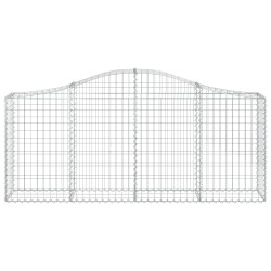 Paniers à gabions arqués 7 pcs 200x30x80/100 cm Fer galvanisé 556335556335