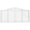 Paniers à gabions arqués 7 pcs 200x30x80/100 cm Fer galvanisé 556335556335