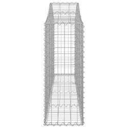 Paniers à gabions arqués 7 pcs 200x30x80/100 cm Fer galvanisé 556335556335