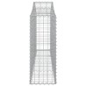 Paniers à gabions arqués 7 pcs 200x30x80/100 cm Fer galvanisé 556335556335