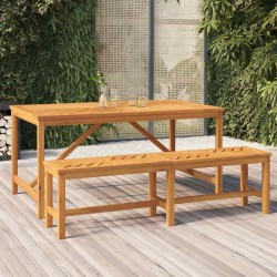 Table à manger de jardin 150x90x74 cm bois d'acacia solide 556341556341