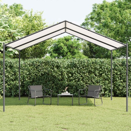 Pavillon Blanc 4 x 4 x 2,6 m Acier et Polyester 556347556347