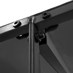 Auvent anthracite 2x2,3 m 180 g/m² tissu et acier 556348556348