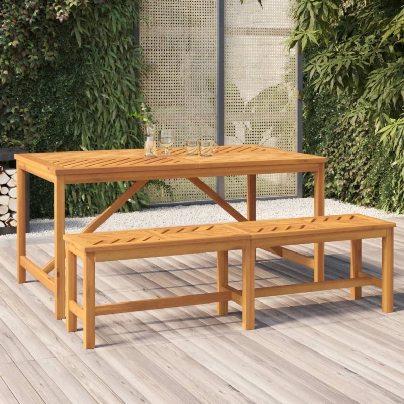 Banc de jardin 150 cm bois massif d'acacia 556350556350