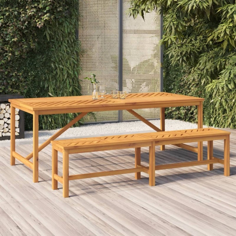 Table à manger de jardin 200x90x74 cm bois d'acacia solide 556362556362