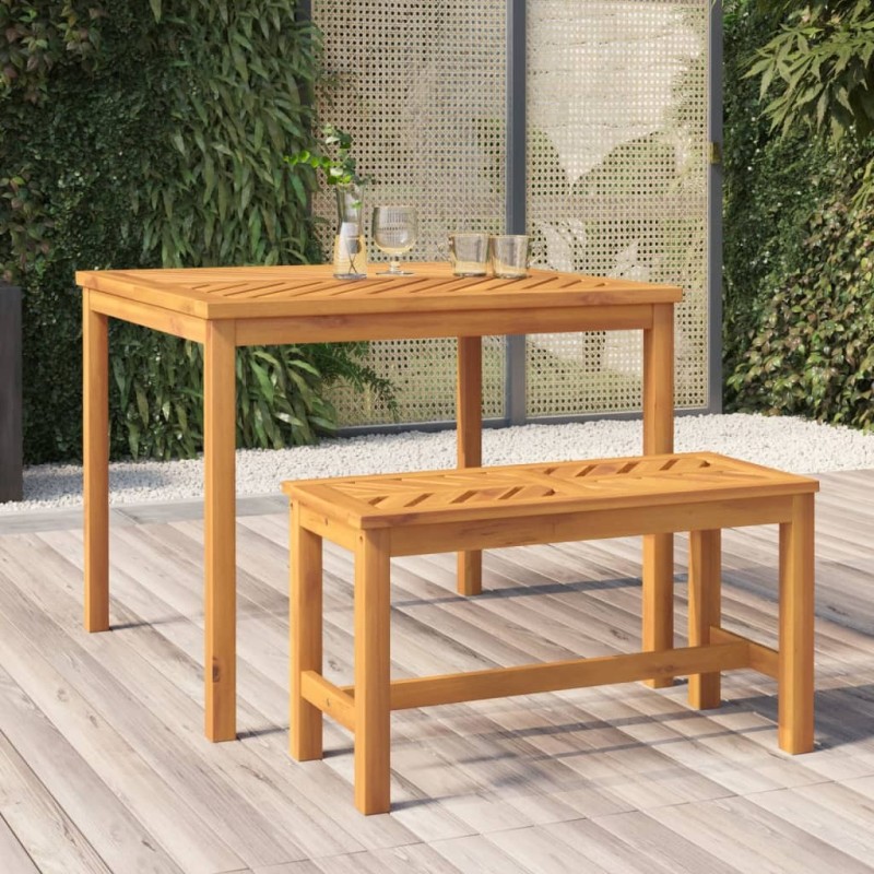 Table à manger de jardin 90x90x74 cm bois d'acacia solide 556363556363