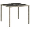 Table de Jardin Gris 90 x 90 x 75 cm polyrotin 556365556365