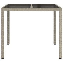 Table de Jardin Gris 90 x 90 x 75 cm polyrotin 556365556365