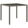 Table de Jardin Gris 90 x 90 x 75 cm polyrotin 556365556365