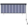 Store enrouleur Bleu et Blanc 180 x 250 cm Tissu et Aluminium 556370556370
