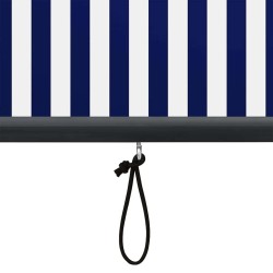 Store enrouleur Bleu et Blanc 180 x 250 cm Tissu et Aluminium 556370556370