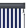 Store enrouleur Bleu et Blanc 180 x 250 cm Tissu et Aluminium 556370556370
