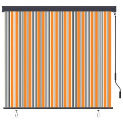 Store enrouleur Jaune et Bleu 180 x 250 cm Tissu et Aluminium 556371556371