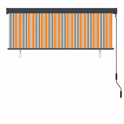 Store enrouleur Jaune et Bleu 180 x 250 cm Tissu et Aluminium 556371556371