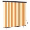 Store enrouleur Blanc et Orange 180 x 250 cm Tissu et Aluminium 556372556372