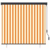Store enrouleur Blanc et Orange 180 x 250 cm Tissu et Aluminium 556372556372