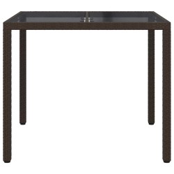 Table de Jardin Marron 90 x 90 x 75 cm polyrotin 556373556373