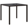 Table de Jardin Marron 90 x 90 x 75 cm polyrotin 556373556373