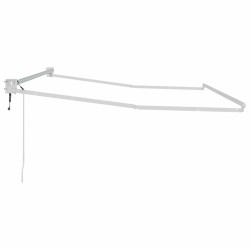 Cadre de store rétractable Blanc 350 x 250 cm Aluminium 556377556377