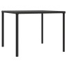 Ensemble à manger de jardin coussins 2pcs noir résine tressée 556388556388