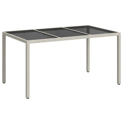 Table de Jardin Blanc 150 x 90 x 75 cm polyrotin 556391556391