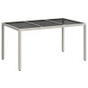 Table de Jardin Blanc 150 x 90 x 75 cm polyrotin 556391556391