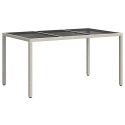 Table de Jardin Blanc 150 x 90 x 75 cm polyrotin 556391556391