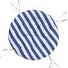 Coussin rond rayure bleue/blanche Ø 100 x11 cm tissu oxford 556396556396