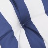 Coussin rond rayure bleue/blanche Ø 100 x11 cm tissu oxford 556396556396
