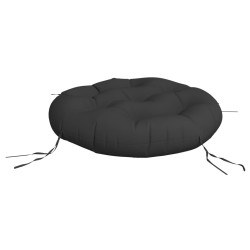 Coussin rond noir Ø 60 x11 cm tissu oxford 556398556398