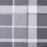 Coussin rond motif à carreaux gris Ø 100 x11 cm tissu oxford 556408556408