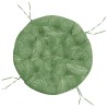 Coussin rond à motif de feuilles Ø 100 x11 cm tissu oxford 556411556411