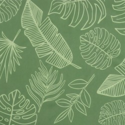 Coussin rond à motif de feuilles Ø 100 x11 cm tissu oxford 556411556411