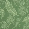 Coussin rond à motif de feuilles Ø 100 x11 cm tissu oxford 556411556411