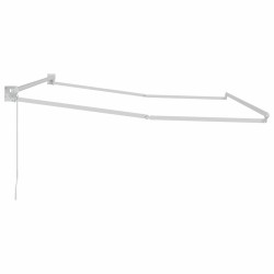 Cadre de store rétractable Blanc 350 x 250 cm Aluminium 556414556414