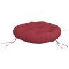 Coussin rond rouge bordeaux Ø 60 x11 cm tissu oxford 556415556415