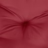 Coussin rond rouge bordeaux Ø 60 x11 cm tissu oxford 556415556415