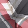 Coussin rond motif à carreaux rouge Ø 100 x11 cm tissu oxford 556416556416