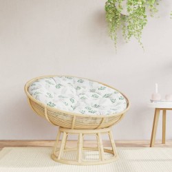 Coussin rond à motif de feuilles Ø 100 x11 cm tissu oxford 556417556417