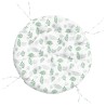 Coussin rond à motif de feuilles Ø 100 x11 cm tissu oxford 556417556417