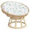 Coussin rond à motif de feuilles Ø 100 x11 cm tissu oxford 556417556417