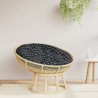 Coussin rond motif à carreaux noir Ø 100 x11 cm tissu oxford 556418556418